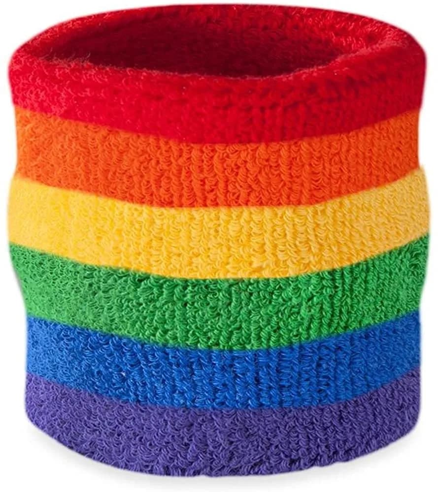 Promotional Rainbow Wrist Sweatband