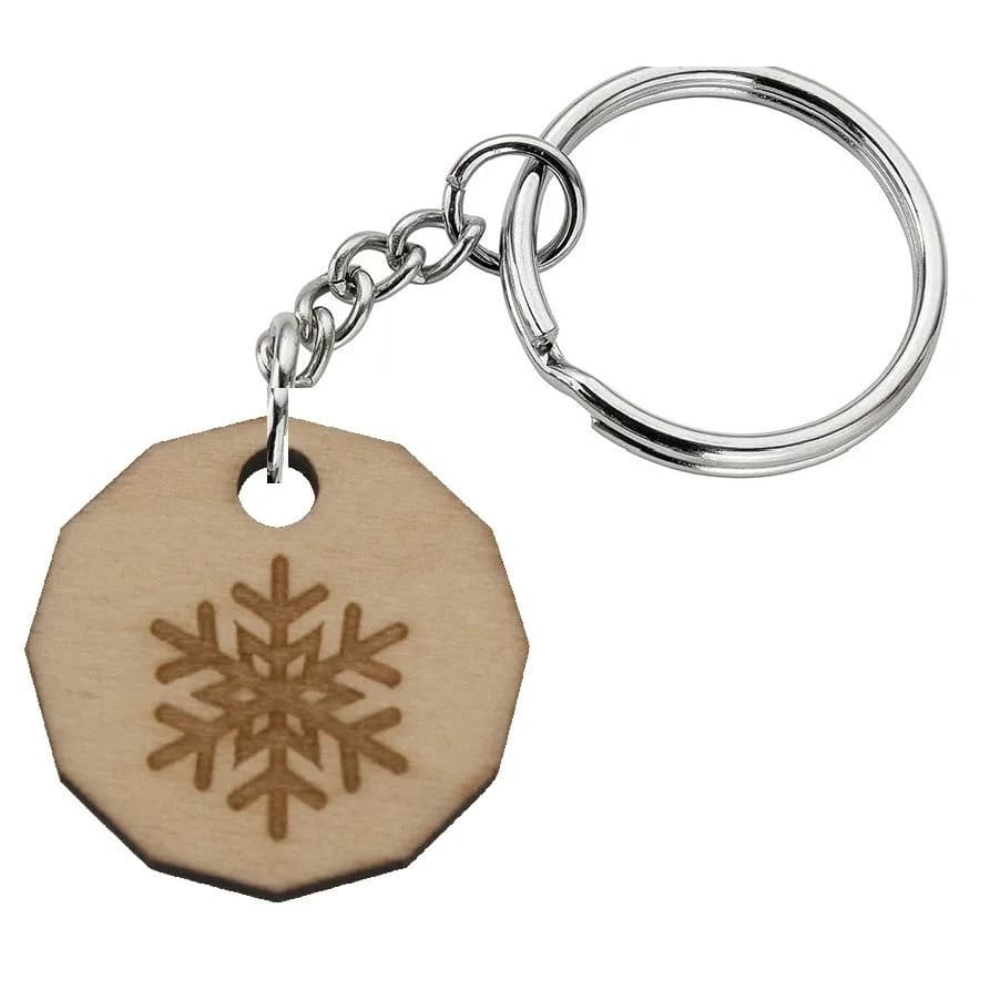 Promotional Wooden Keyring (30mm)