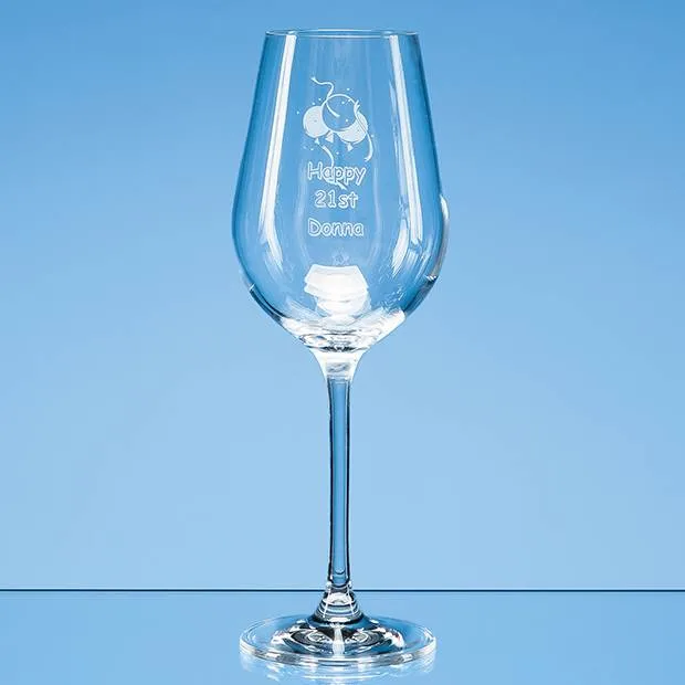 Custom Printed 350ml Aura Crystalite Wine Glass
