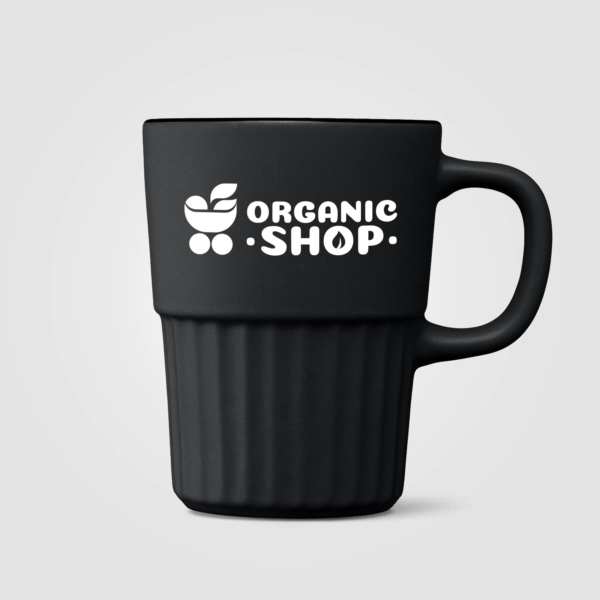 Custom Printed Majesty Ceramic Matte Finish Fluted Mug - 445 ml