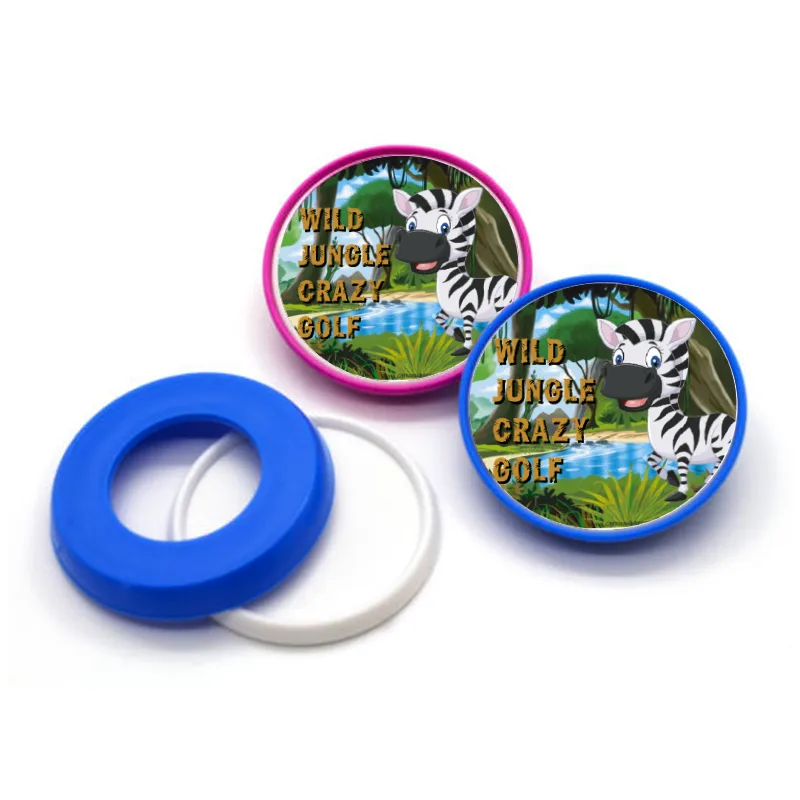 Promotional Pop Badge White Plastic