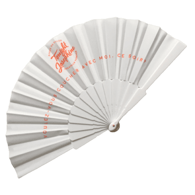 Custom Plastic Breeze Fan - 420mm x 230mm