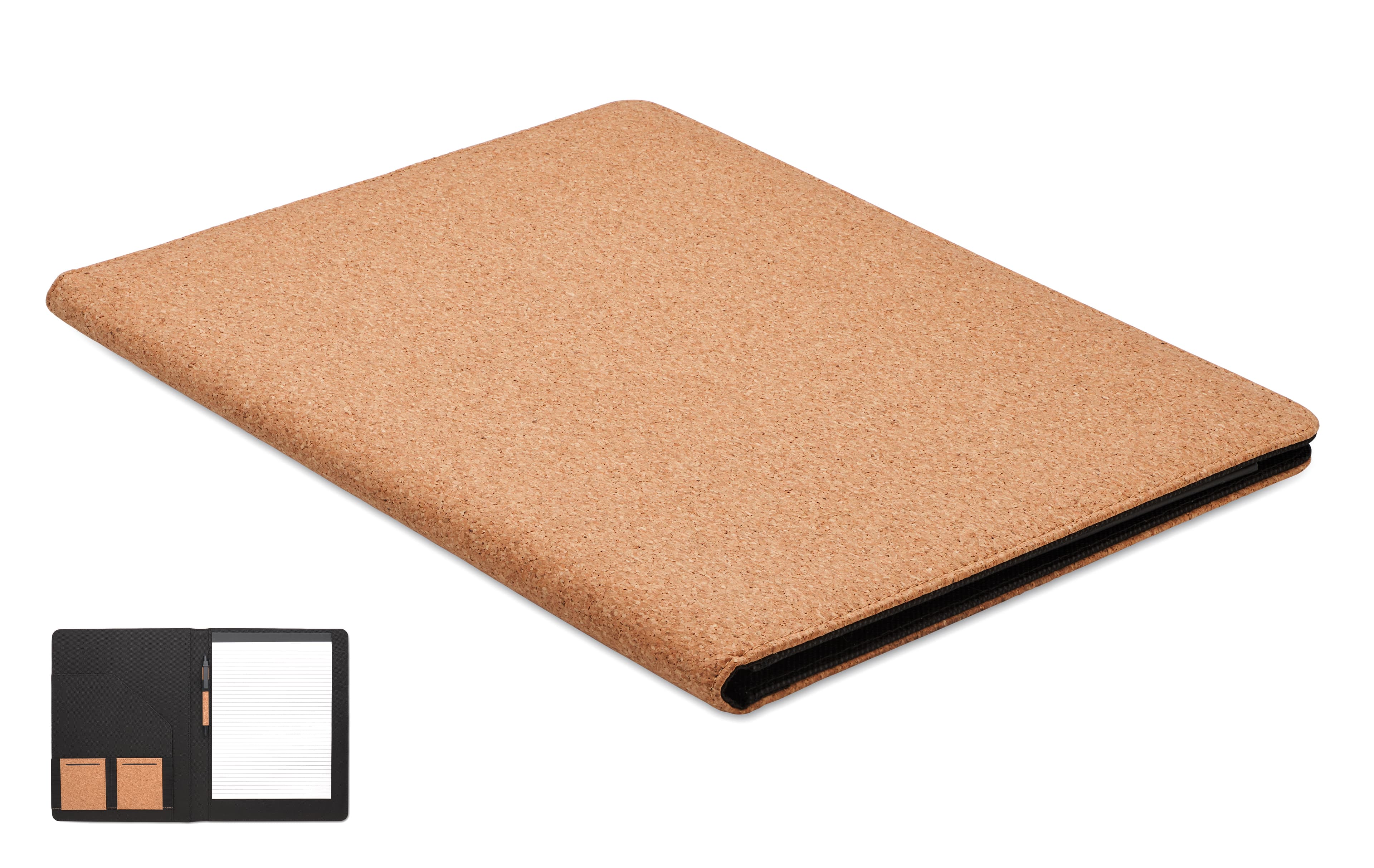 Branded Recycled A4 Cork Conference Folder