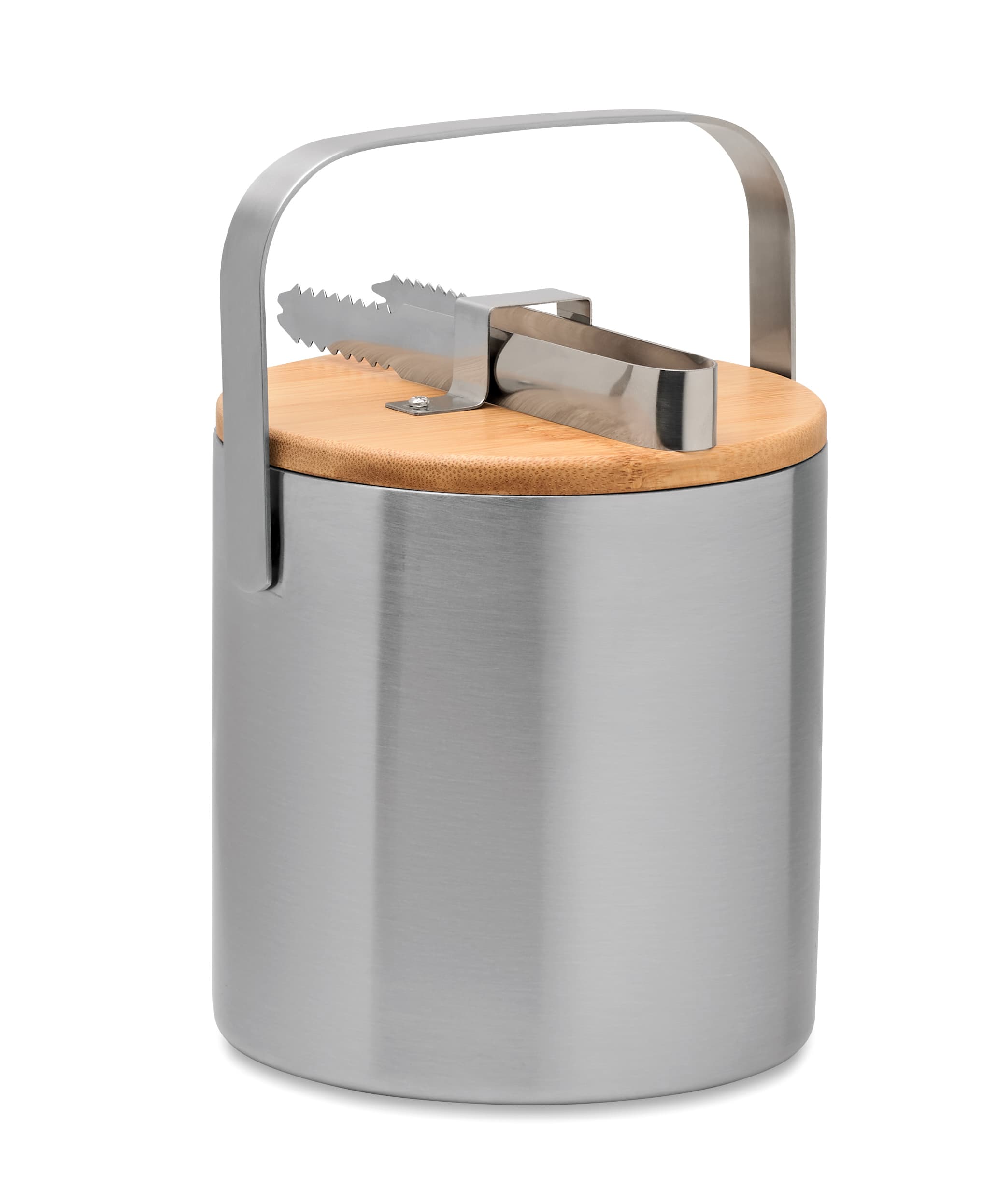 Branded Bamboo Double Walled 1.2l Ice Bucket