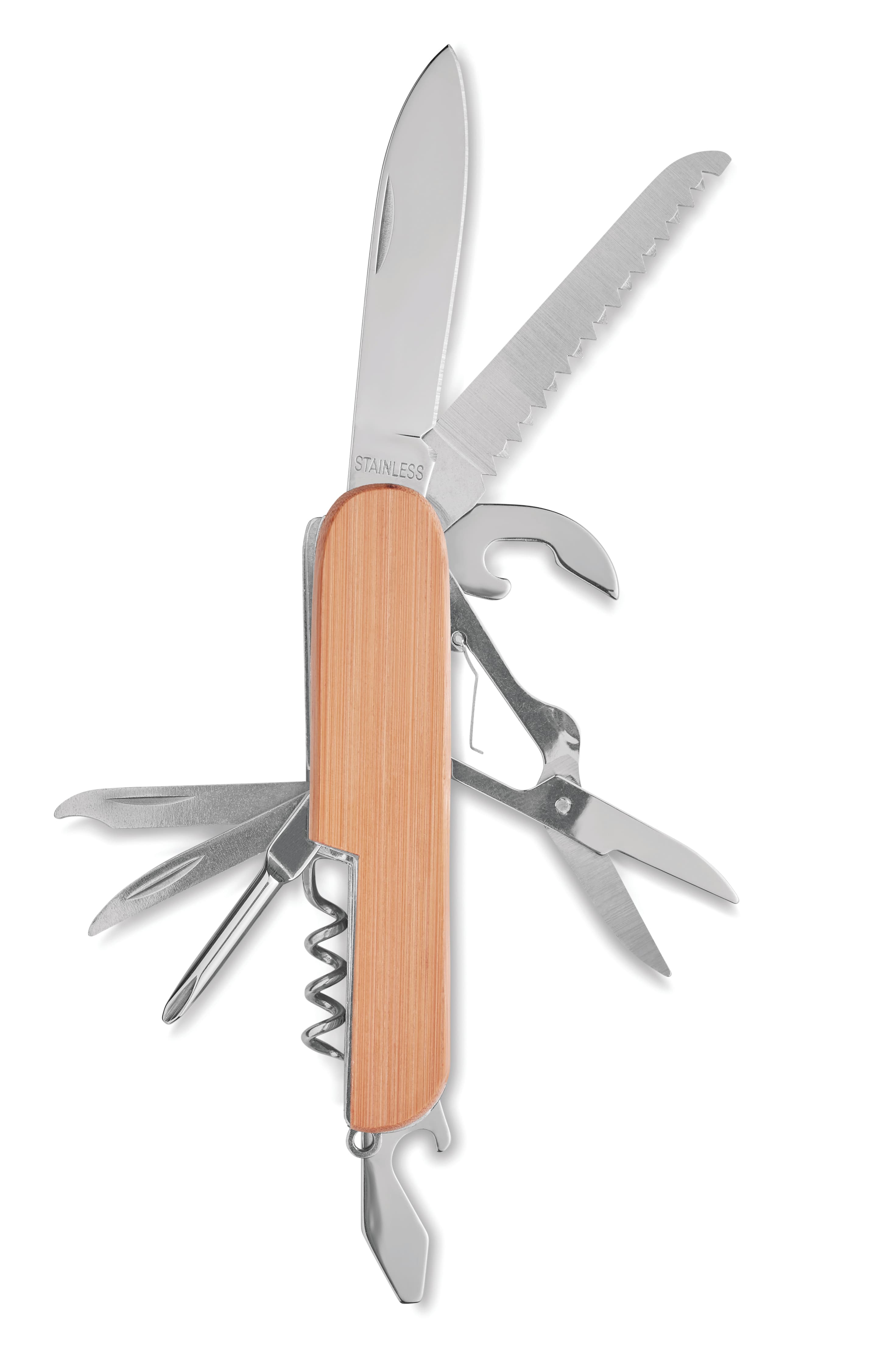 Promotional Multi Tool Pocket Knife Bamboo