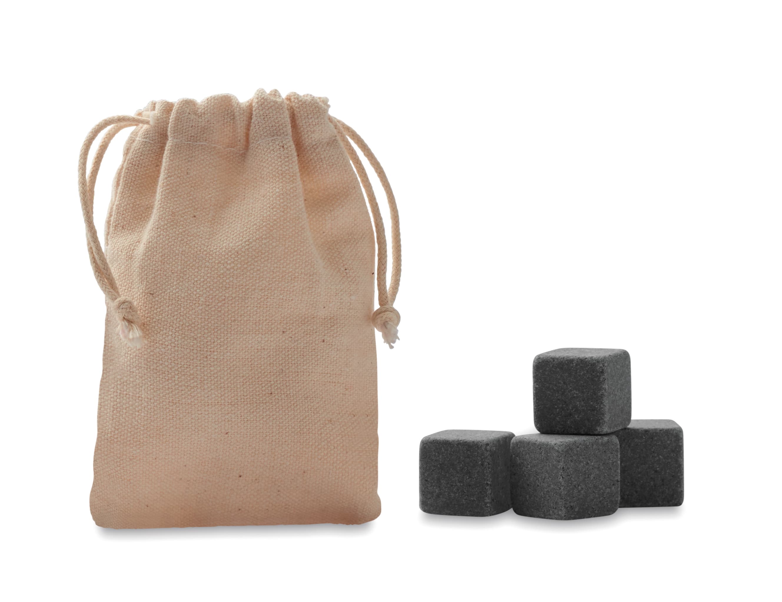 Custom Branded 4 Stone Ice Cubes In Pouch