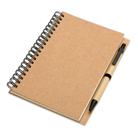 B6 Recycled notebook with pen
