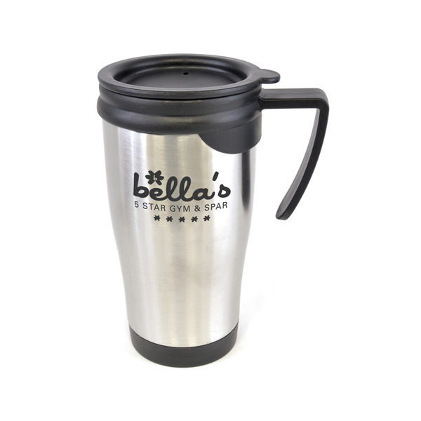 450ml double walled, stainless steel travel mug