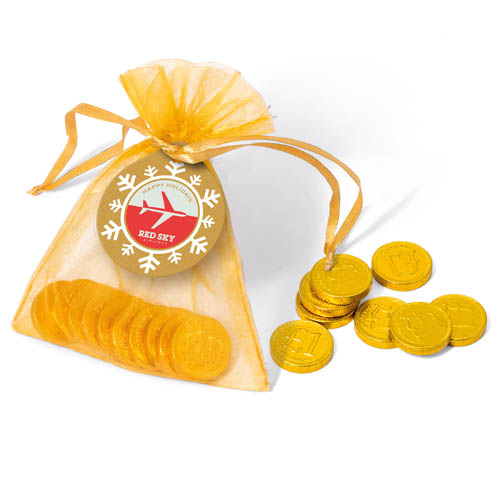 Winter Collection 16 Mini Gold Coin Bag